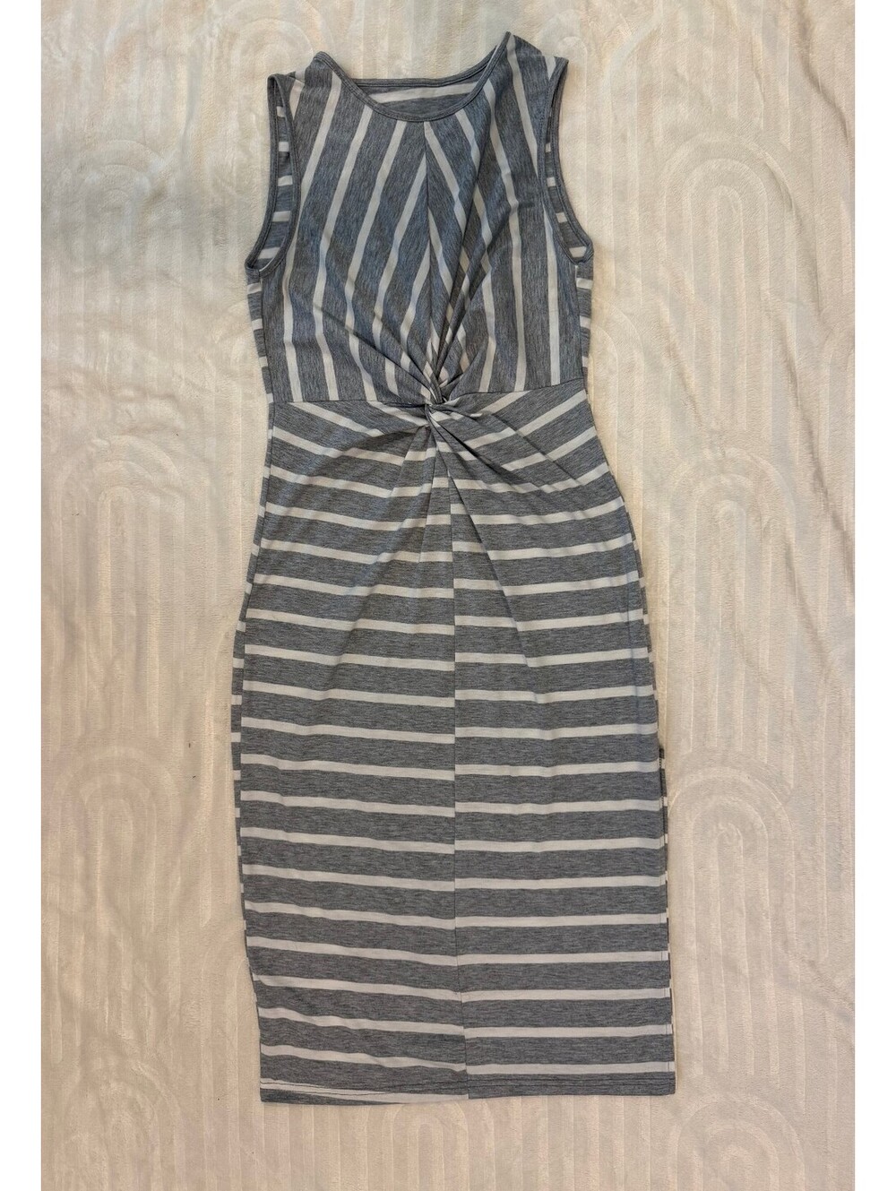 vestido largo de raya
